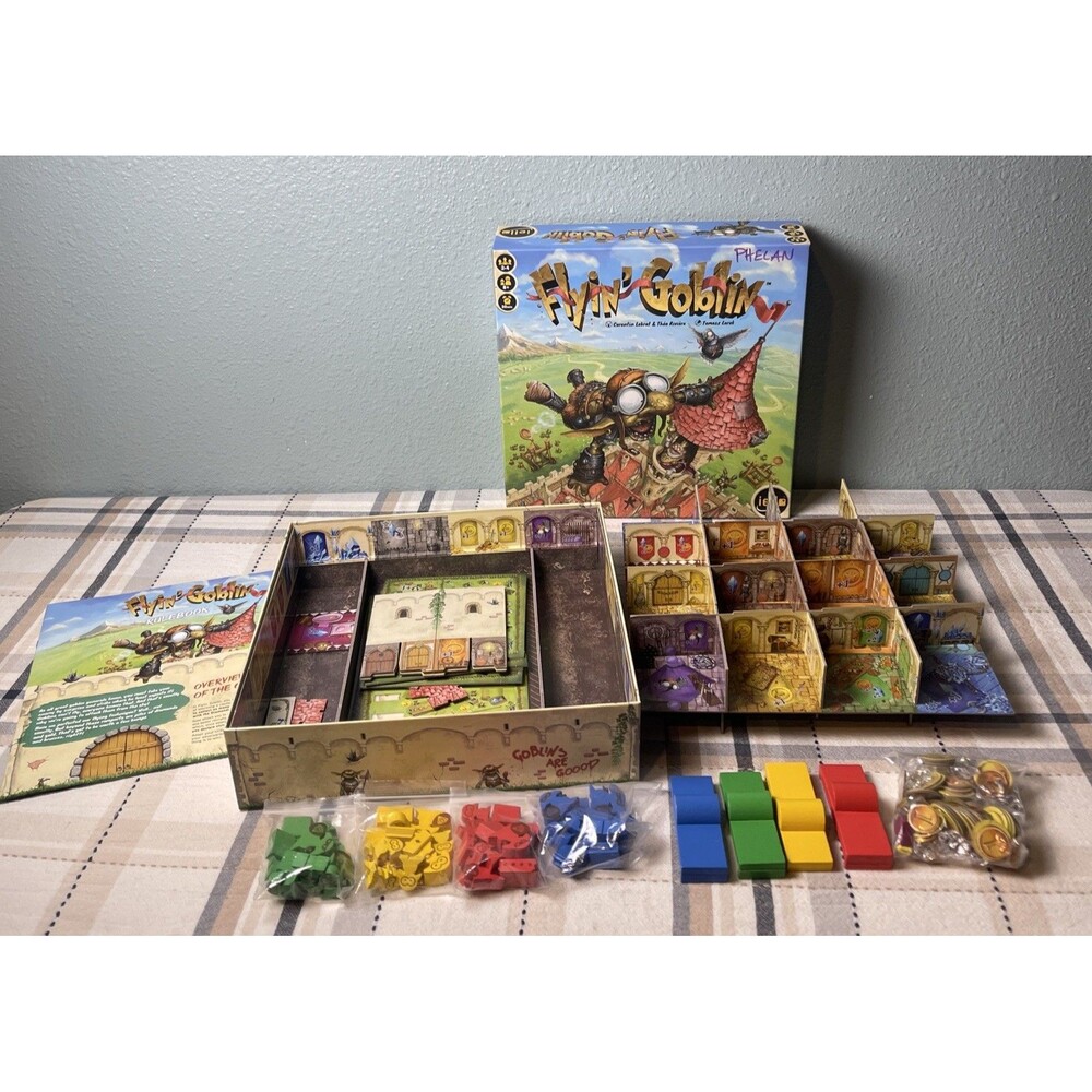 FLYIN' GOBLINS HIGH FLYING FAMILY FUN BOARD GAME BY IELLO 100% COMPLETE